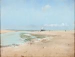 Beach at Low Tide. Mouth of the River 1869